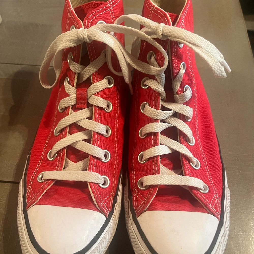 Converse High Top Red Women's 8